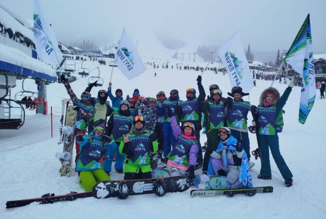 Снежное, яркое, массовое, по -настоящему русское открытие сезона в Шерегеше с «Шорией Град»!